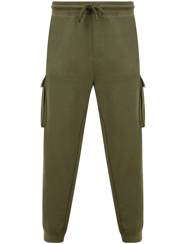 Addison Multi-Pocket Cargo Style Cuffed Joggers in Dusty Olive - Tokyo Laundry
