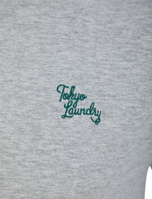 Ashes 2pc Cotton Shorts Lounge Set in Light Grey Marl / Ponderosa Pine  - Tokyo Laundry