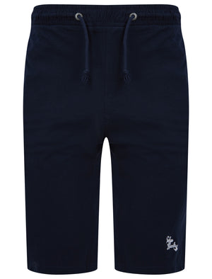 Ashes 2pc Cotton Shorts Lounge Set in Optic White / Sky Captain Navy - Tokyo Laundry