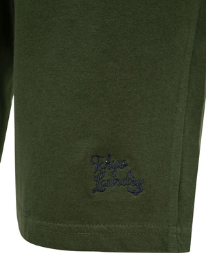 Bantam Cotton Jersey Lounge Pyjama Shorts In Duffle Bag Green - Tokyo Laundry