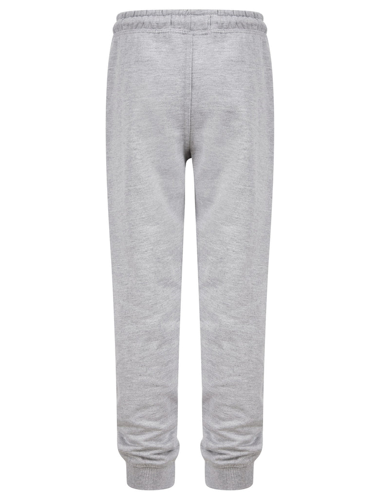 Boy's Pillar (2 Pack) Cotton Rich Cuffed Joggers Set in Light Grey Mar