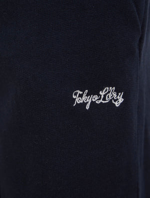 Boy's Pillar (2 Pack) Cotton Rich Cuffed Joggers Set in Light Grey Marl / Navy - Tokyo Laundry Kids (5-13yrs)