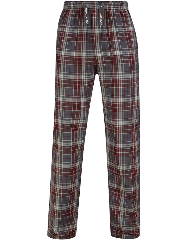 Broad Checked Cotton Woven Lounge Pants in Port Royale - Tokyo Laundry
