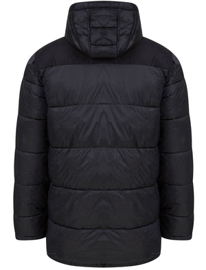 Cachora Quilted Puffer Jacket with Hood in Sky Captain Navy - Tokyo Laundry Active Tech