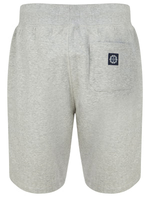 Caller Brushback Fleece Jogger Shorts In Light Grey Marl - Tokyo Laundry