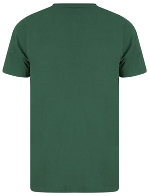 Catwild Motif Cotton Jersey T-Shirt In Dark Green - Tokyo Laundry