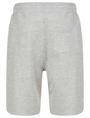 Cayton (2 Pack) Cotton Blend Brushback Fleece Jogger Shorts Set In Sky Captain Navy / Light Grey Marl - Tokyo Laundry