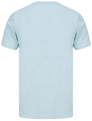 Cloud Motif Microstripe Cotton Jersey T-Shirt In Blue - Tokyo Laundry