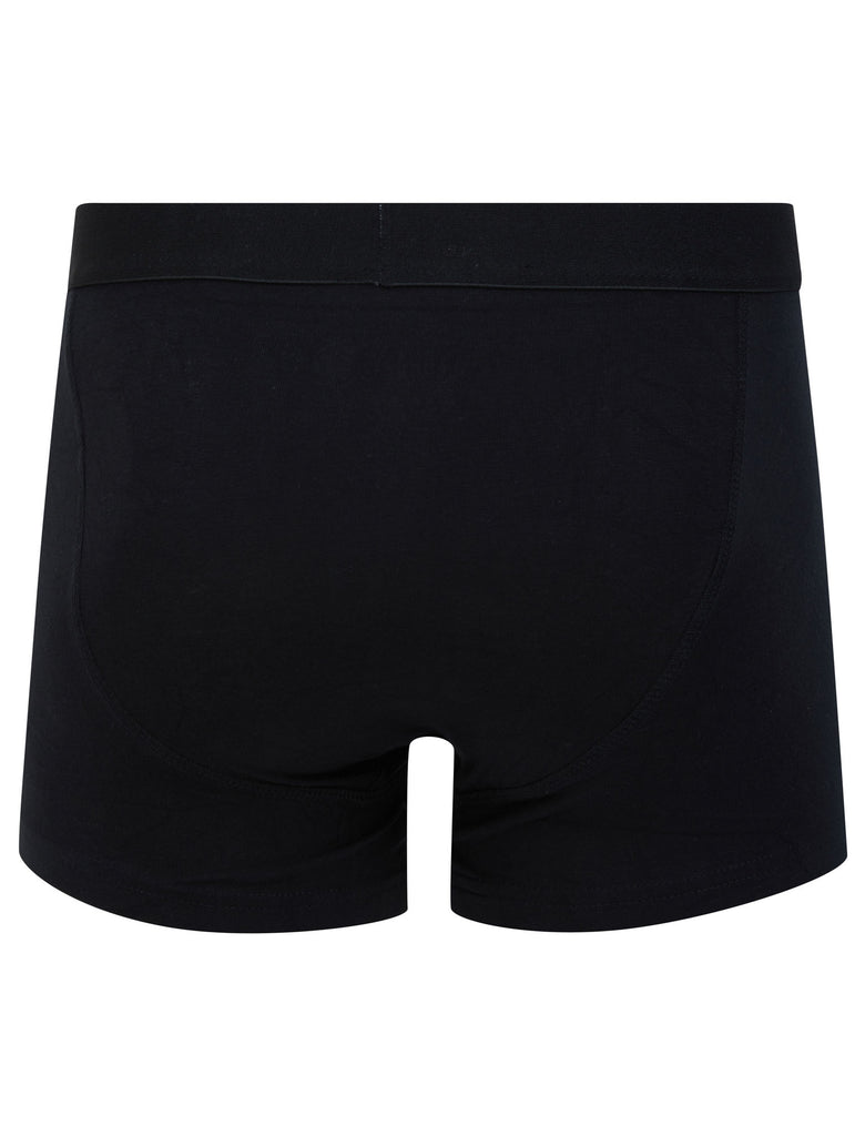 Clovelly (5 Pack) Cotton Sports Boxer Shorts Set in Jet Black - Tokyo ...
