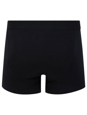 Clovelly (5 Pack) Cotton Sports Boxer Shorts Set in Jet Black - Tokyo Laundry