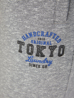 Crafty Brushback Fleece Cuffed Joggers in Light Grey Grindle - Tokyo Laundry