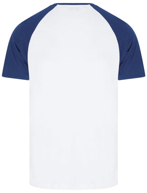 Dunswell (3 Pack) Raglan Sleeve Cotton Jersey Basic T-Shirt Set In Red / Blue / Grey Marl - Tokyo Laundry