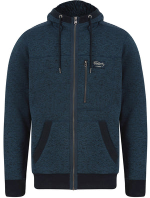 Eastfield Chunky Zip Through Hoodie With Borg Lining In Gibraltar Sea - Tokyo Laundry