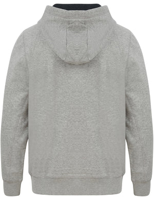 Fairwell Brushback Fleece Zip Through Hoodie In Light Grey Marl - Tokyo Laundry
