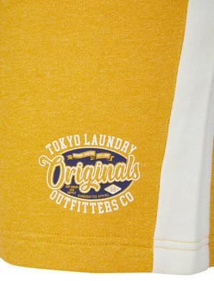 Fathom Grindle Jogger Shorts with Contrast Panels In Yellow - Tokyo Laundry