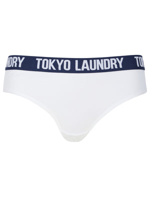 Geranium (5 Pack) Cotton Assorted Briefs in Black / Optic White / Light Grey Marl - Tokyo Laundry