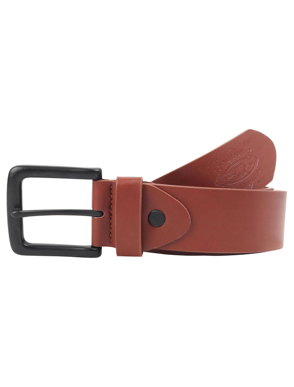 Gordon Faux Leather Belt with Matt Buckle in Tan - Tokyo Laundry