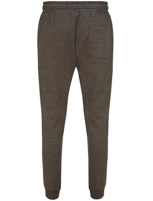 Grate Matching 2pc Sweatshirt & Jogger Brushback Fleece Co-rd Set in Charcoal Marl - Tokyo Laundry