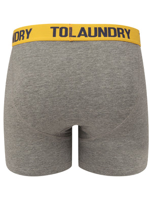 Grays (2 Pack) Boxer Shorts Set in Mood Indigo / Artisans Gold - Tokyo Laundry