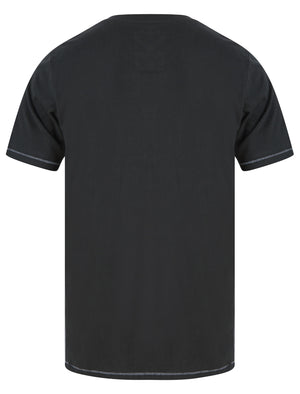 Hambert Felt Motif Cotton Jersey T-Shirt In Pirate Black - Tokyo Laundry