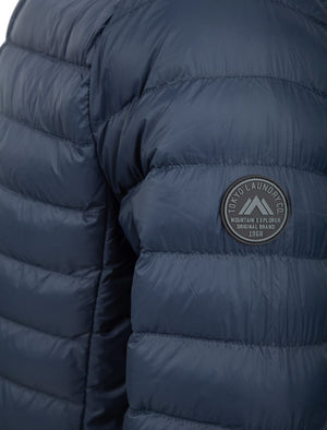 Inigo Funnel Neck Quilted Puffer Jacket in Sky Captain Navy - Tokyo Laundry