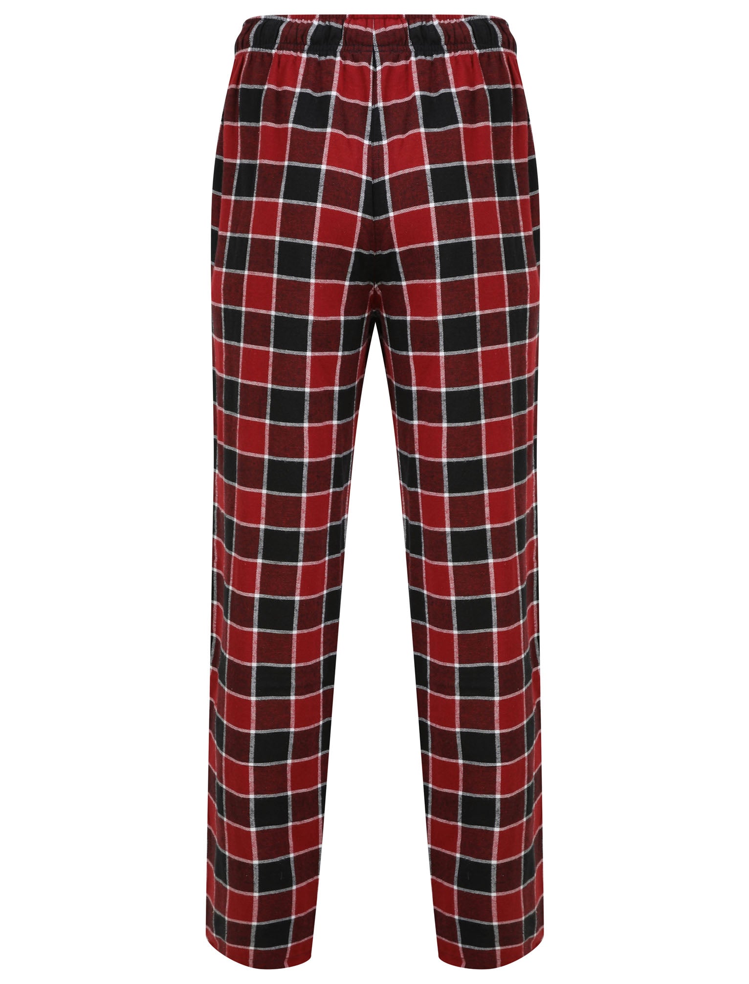 Jords Checked Brush Flannel Cotton Lounge Pants in Red - Tokyo Laundry