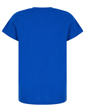 Boys Wildcats 68 Motif Cotton T-Shirt in Sea Surf Blue - Tokyo Laundry Kids