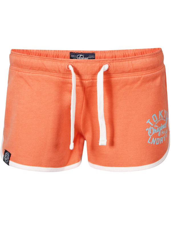 Laney Runner Sweat Shorts in Dark Peach - Tokyo Laundry