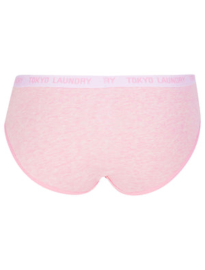 Lawson (5 Pack) Cotton Assorted Briefs in Pink Marl / Grey Marl / Light Blue Marl - Tokyo Laundry