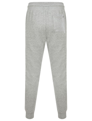 Lawthorn Pant Cuffed Joggers with Tape Detail In Light Grey Marl - Tokyo Laundry