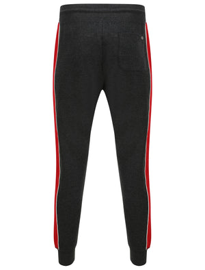 Limbus Pant Cuffed Joggers with Colour Block Side Panels In Charcoal Marl - Tokyo Laundry