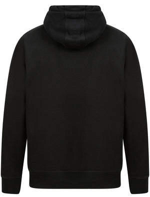 Logan Fleece Pullover Hoodie with Borg Lined Hood in Jet Black - Tokyo Laundry