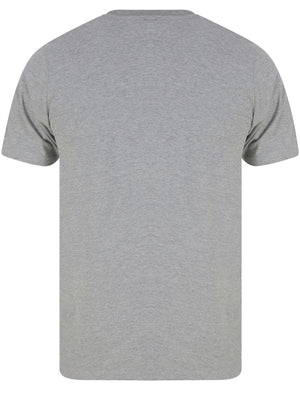 Machines Motif Cotton Jersey T-Shirt In Mid Grey Marl - Tokyo Laundry