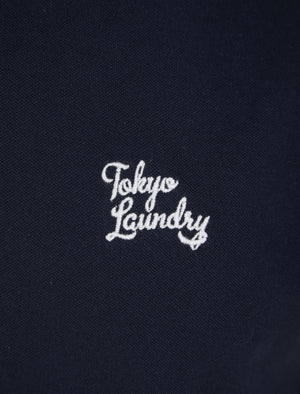 Marahau 2 Signature Cotton Pique Polo Shirt In Sky Captain Navy - Tokyo Laundry