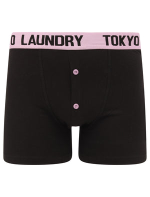 Nelson 2 (2 Pack) Boxer Shorts Set in Hot Coral / Lavender Herb - Tokyo Laundry