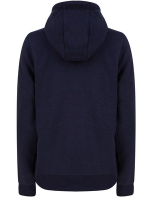Nimbus Zip Through Fleece Hoodie with Borg Lined Hood in Peacoat Blue - Tokyo Laundry