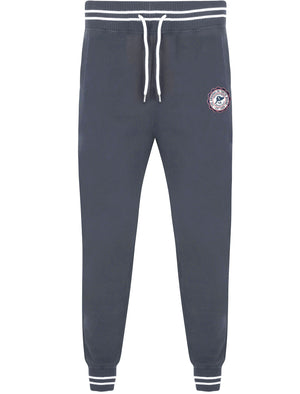 Nolasko Cuffed Joggers with Racer Stripe Detail In Blue Nights - Tokyo Laundry