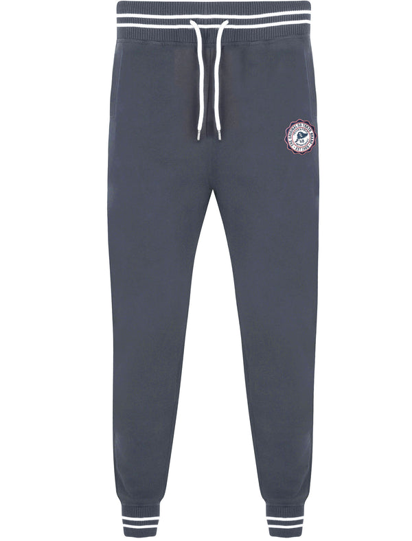 Nolasko Cuffed Joggers with Racer Stripe Detail In Blue Nights - Tokyo Laundry