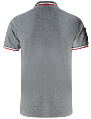 Parkersburg Cotton Pique Polo Shirt in Mid Grey Marl - Tokyo Laundry