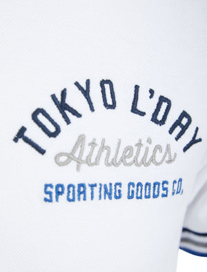 Parkersburg Cotton Pique Polo Shirt in Optic White - Tokyo Laundry