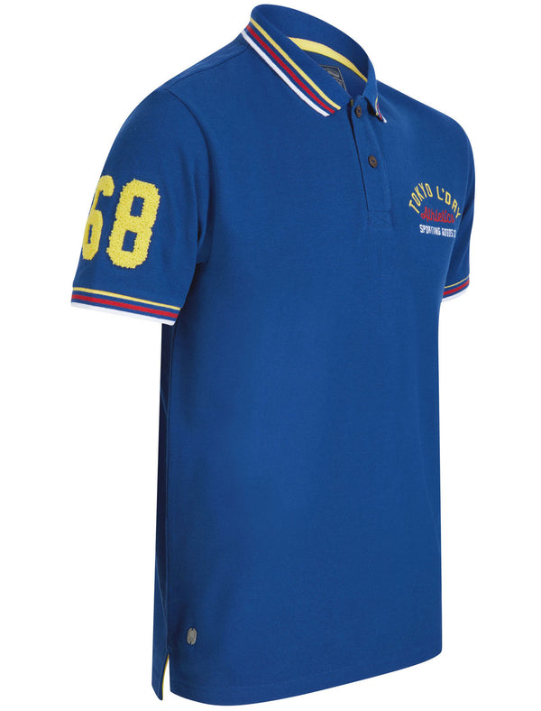 Parkersburg Cotton Pique Polo Shirt In Sodalite Blue - Tokyo Laundry