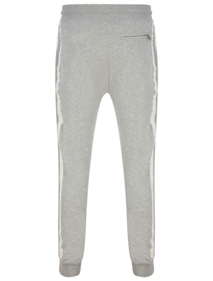 Petergate Cuffed Joggers with Zip Back Pocket in Light Grey Marl - Tokyo Laundry