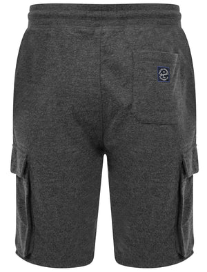Ralph Multi-Pocket Cargo Jogger Shorts in Charcoal Marl - Tokyo Laundry