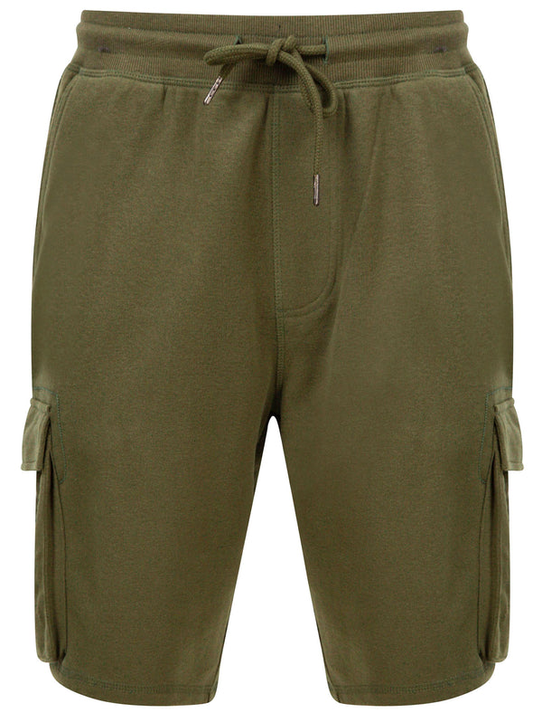 Ralph Multi-Pocket Cargo Jogger Shorts in Dusty Olive - Tokyo Laundry