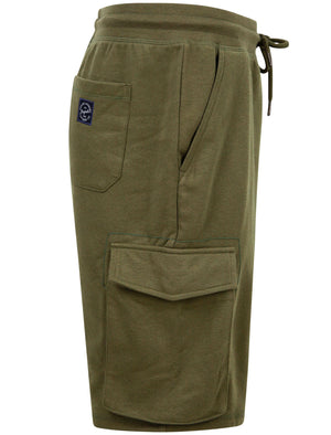Ralph Multi-Pocket Cargo Jogger Shorts in Dusty Olive - Tokyo Laundry