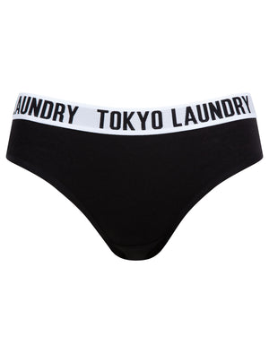 Reah (5 Pack) Cotton Assorted Briefs in Light Grey Marl / Jet Black / Optic White - Tokyo Laundry