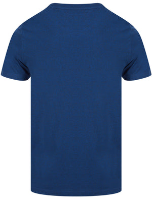 Robins Motif Cotton Jersey T-Shirt In Mid Blue Grindle - Tokyo Laundry