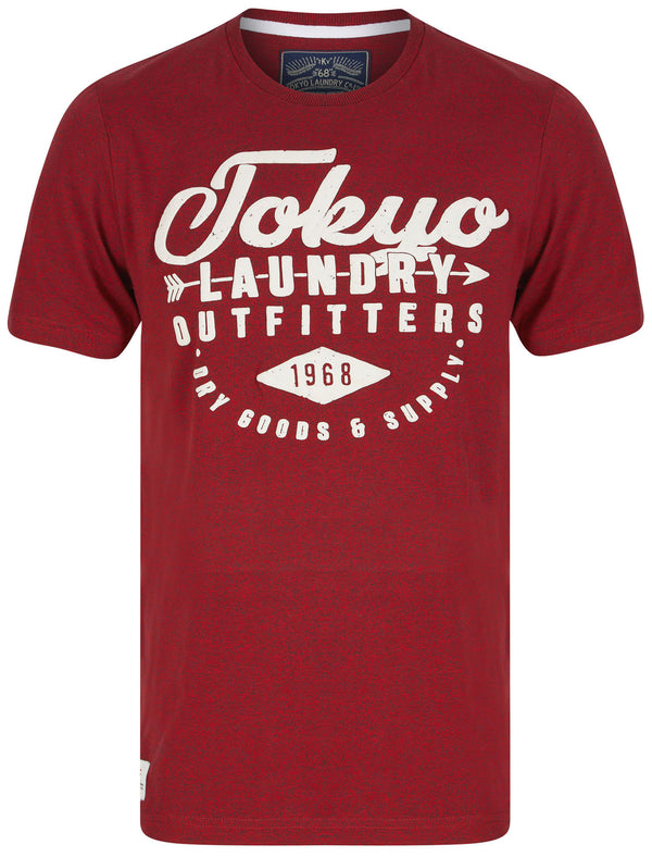 Robins Motif Cotton Jersey T-Shirt In Red Grindle - Tokyo Laundry