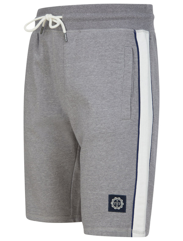 Rocky Short Brushback Fleece Jogger Shorts in Light Grey Marl  - Tokyo Laundry