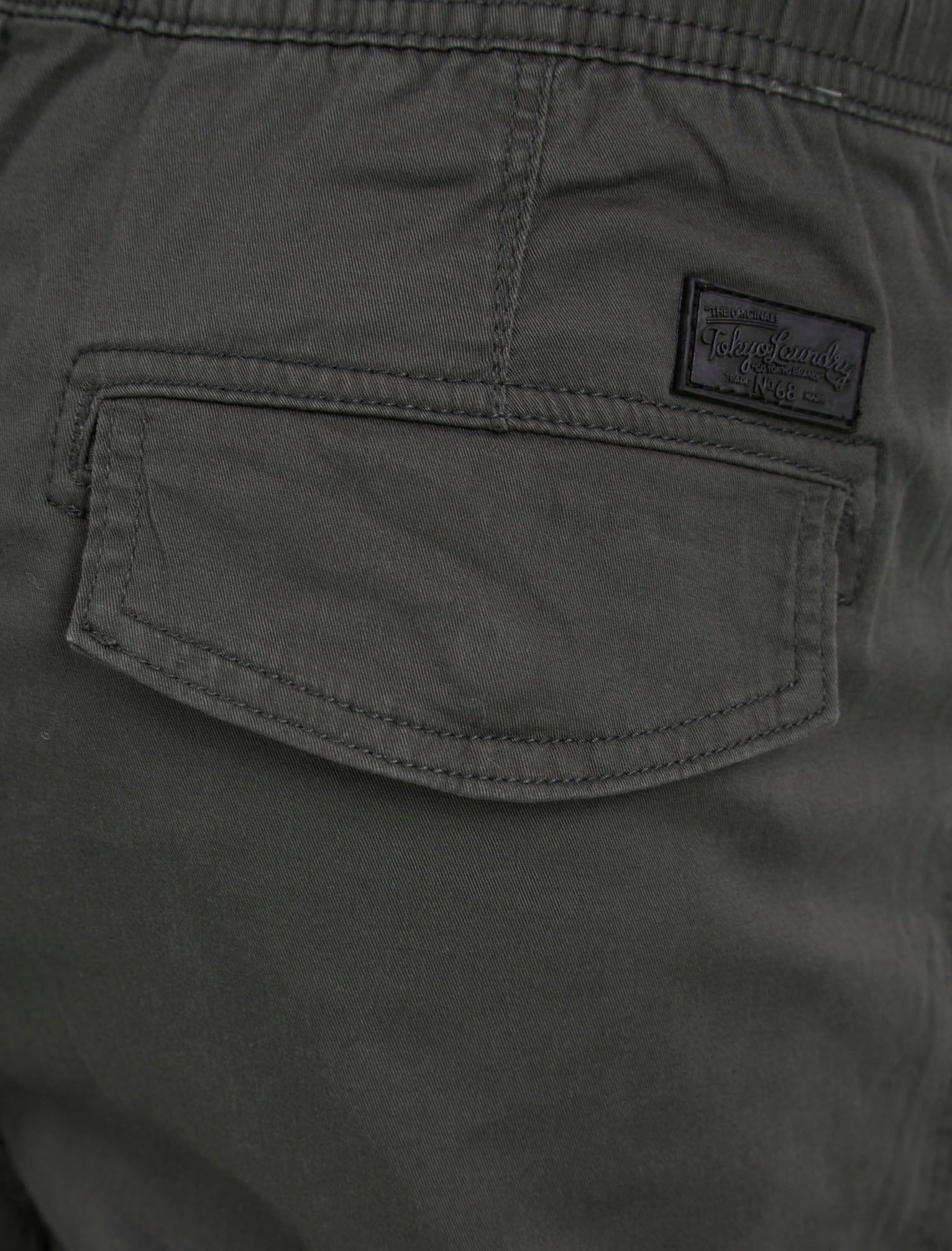Kofi Stretch Cotton Blend Zip Pocket Cuffed Cargo Jogger Pants in Big –  Tokyo Laundry